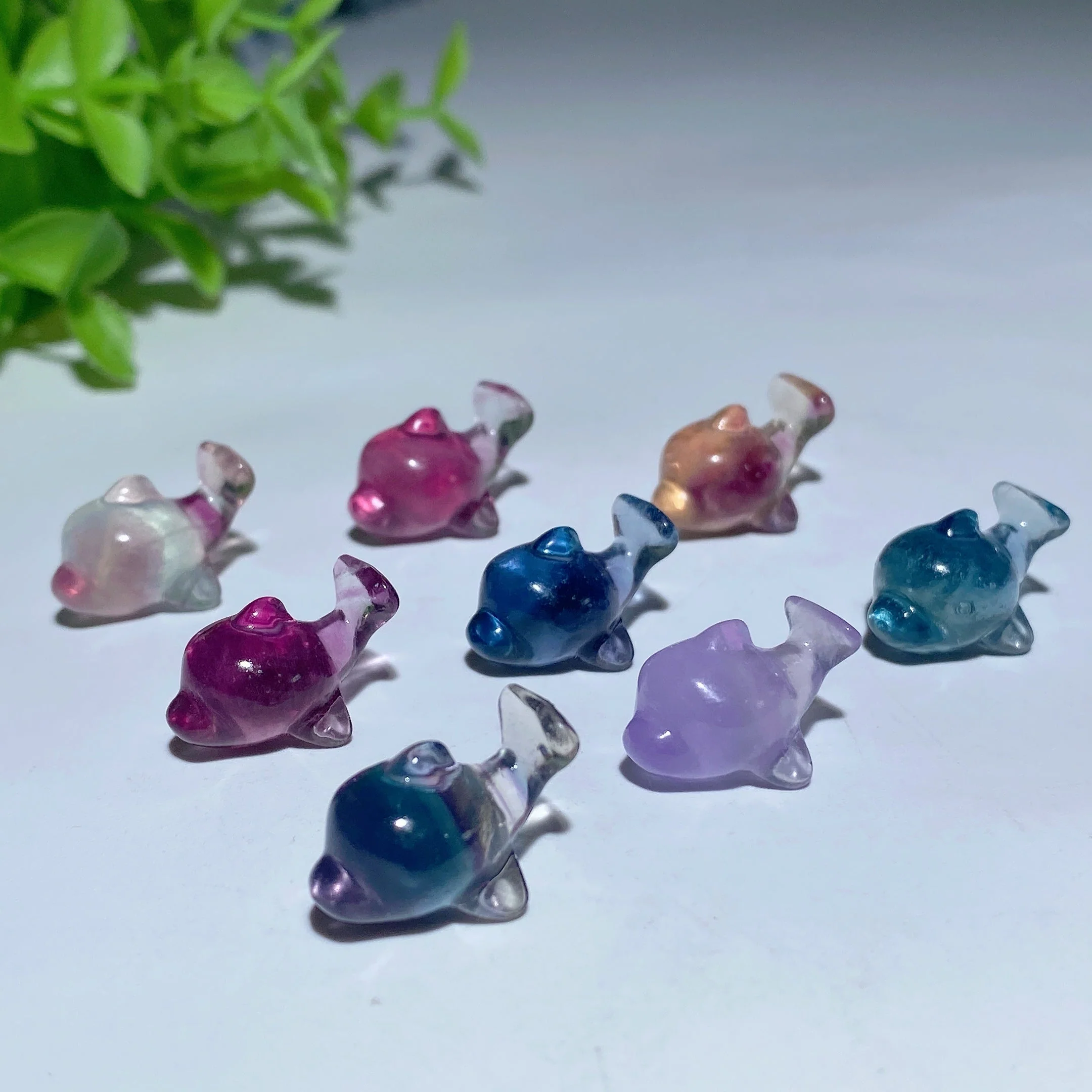 15-20mm Mini Fluorite Crystal Figurines for Healing Display - Image 9