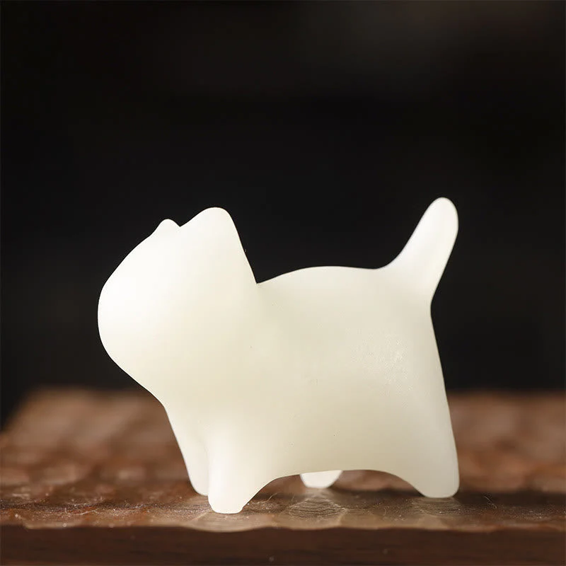 Mini Glowstone Cat Decoration - Luminous Lucky Zen Decor - Image 2