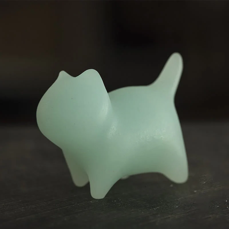 Mini Glowstone Cat Decoration - Luminous Lucky Zen Decor - Image 4