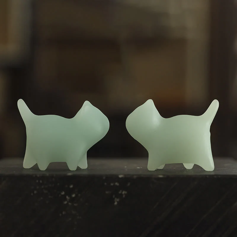 Mini Glowstone Cat Decoration - Luminous Lucky Zen Decor - Image 5