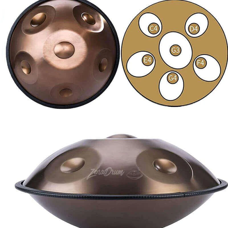 Quality 6-Note Handpan Drum for Beginners - Bronze - Image 6
