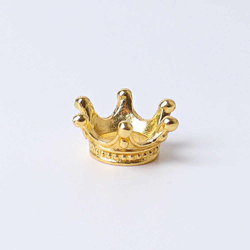 Mini Metal Crown Crystal Display Stand Set of 3 - Image 5