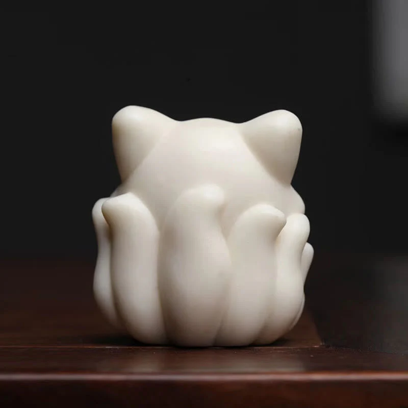 Mini Nine Tailed Fox Zen Blessing Decoration - Image 4