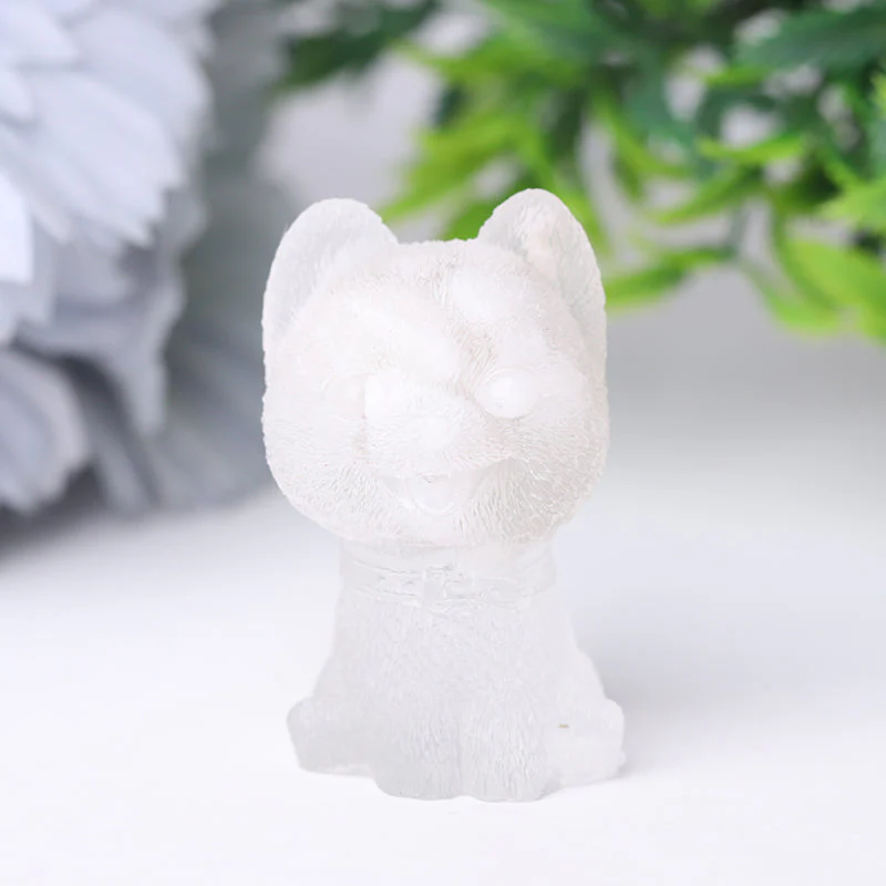 Mini Resin Crystal Dog Figurine - 1.6 inch Healing Figure - Image 10