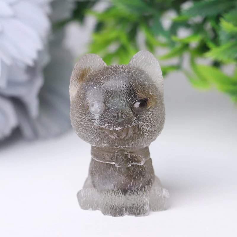 Mini Resin Crystal Dog Figurine - 1.6 inch Healing Figure - Image 11