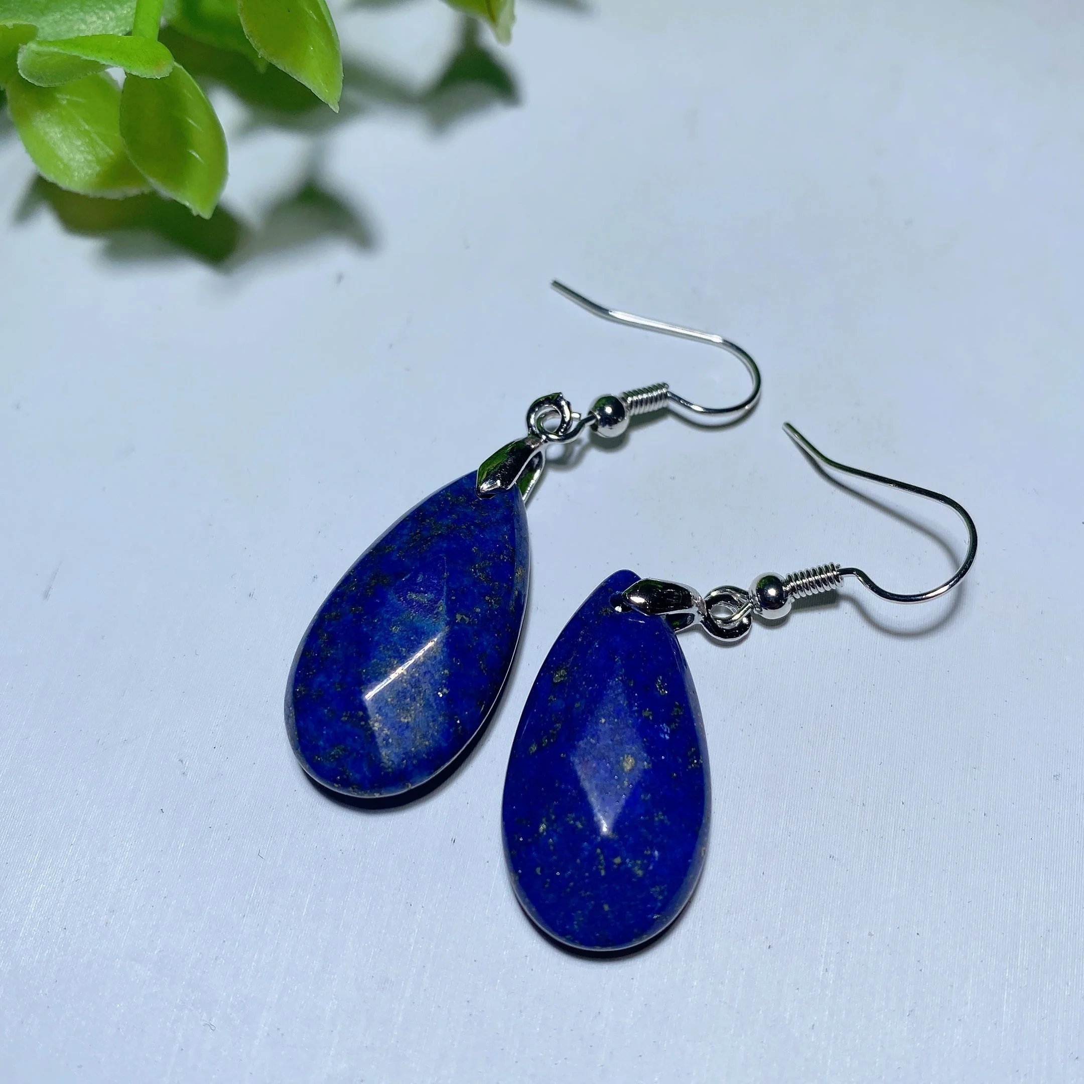 Mixed Crystal Faceted Spiritual Earrings 1 Inch Balance - Image 2