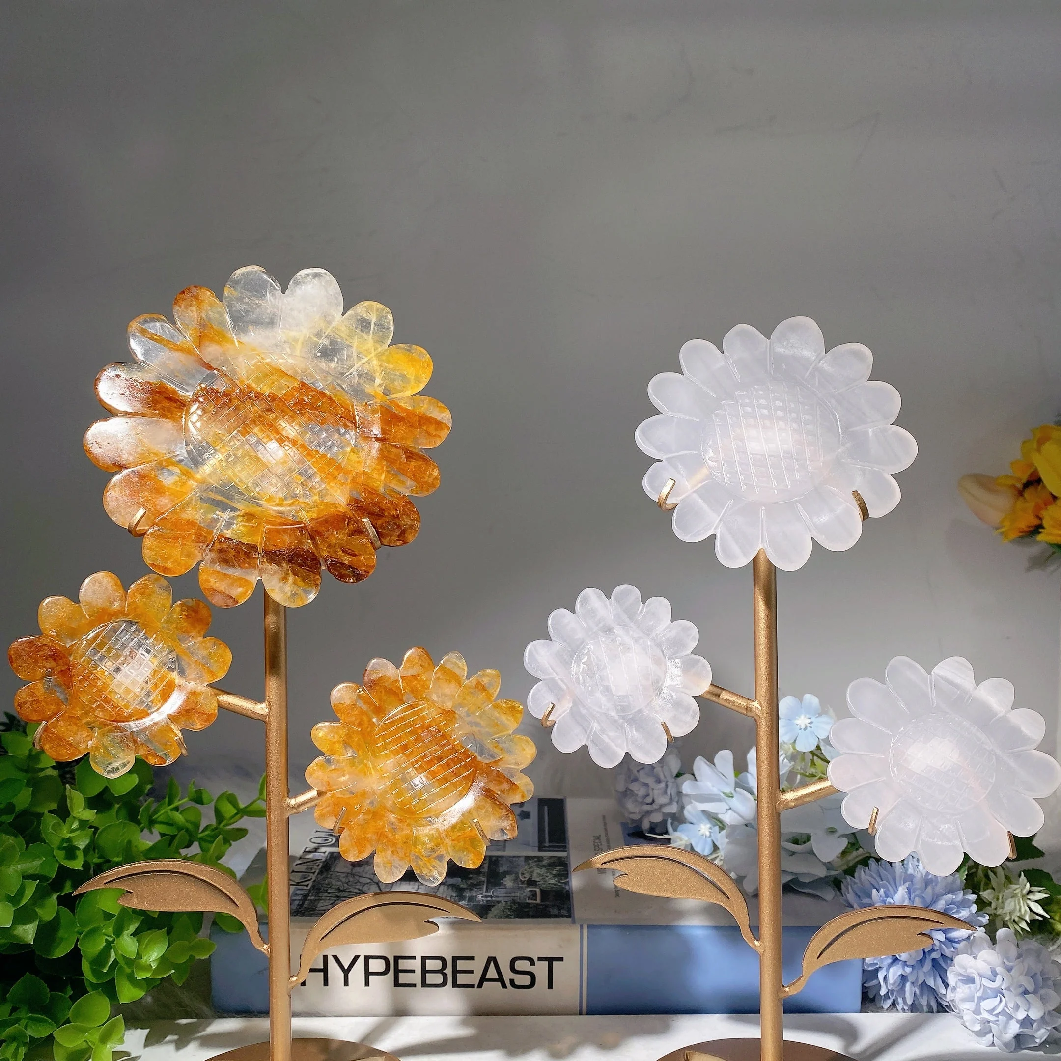 3.8 inch Selenite Crystal Angel Carving for Healing Meditation