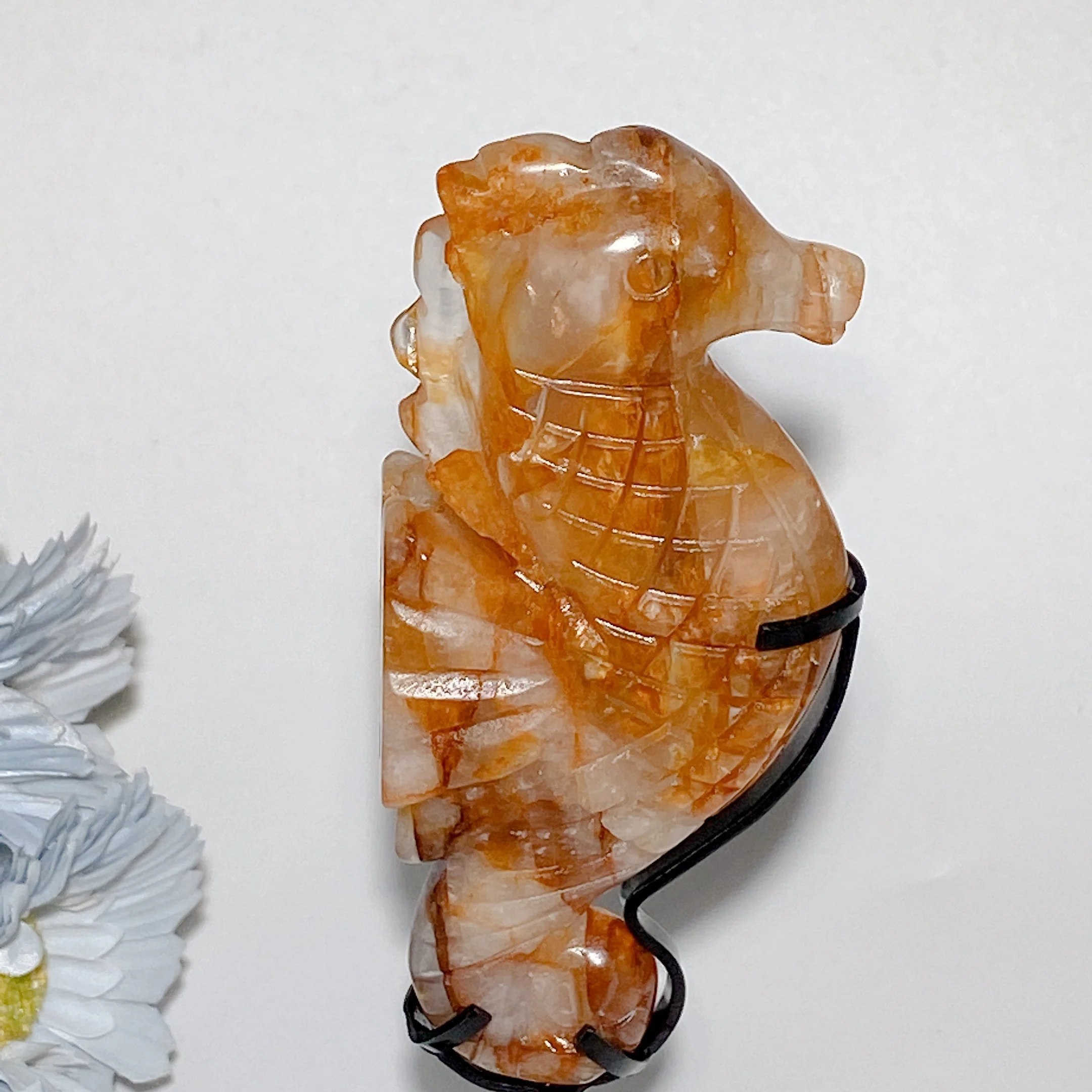 4.5-inch Mixed Crystal Seahorse Figurine for Spiritual Healing - Image 5