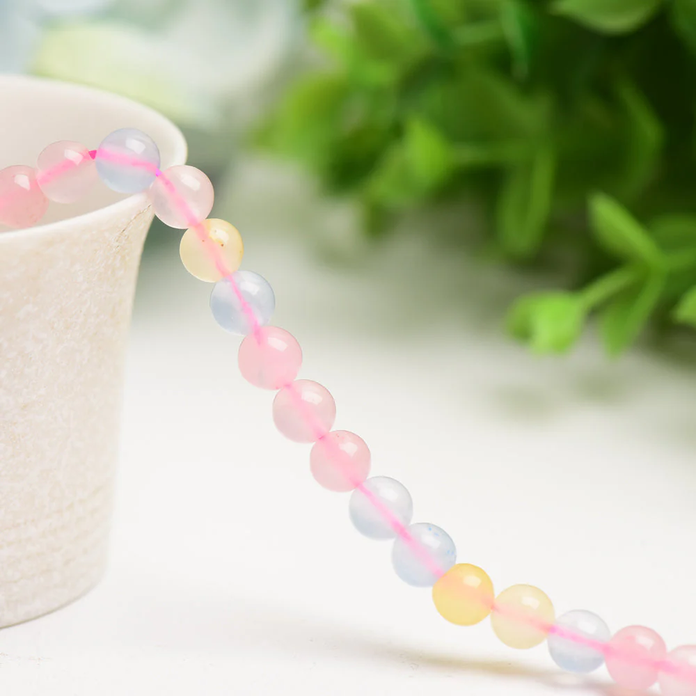 8mm Mixed Crystal Healing Beads String for Jewelry - Image 45