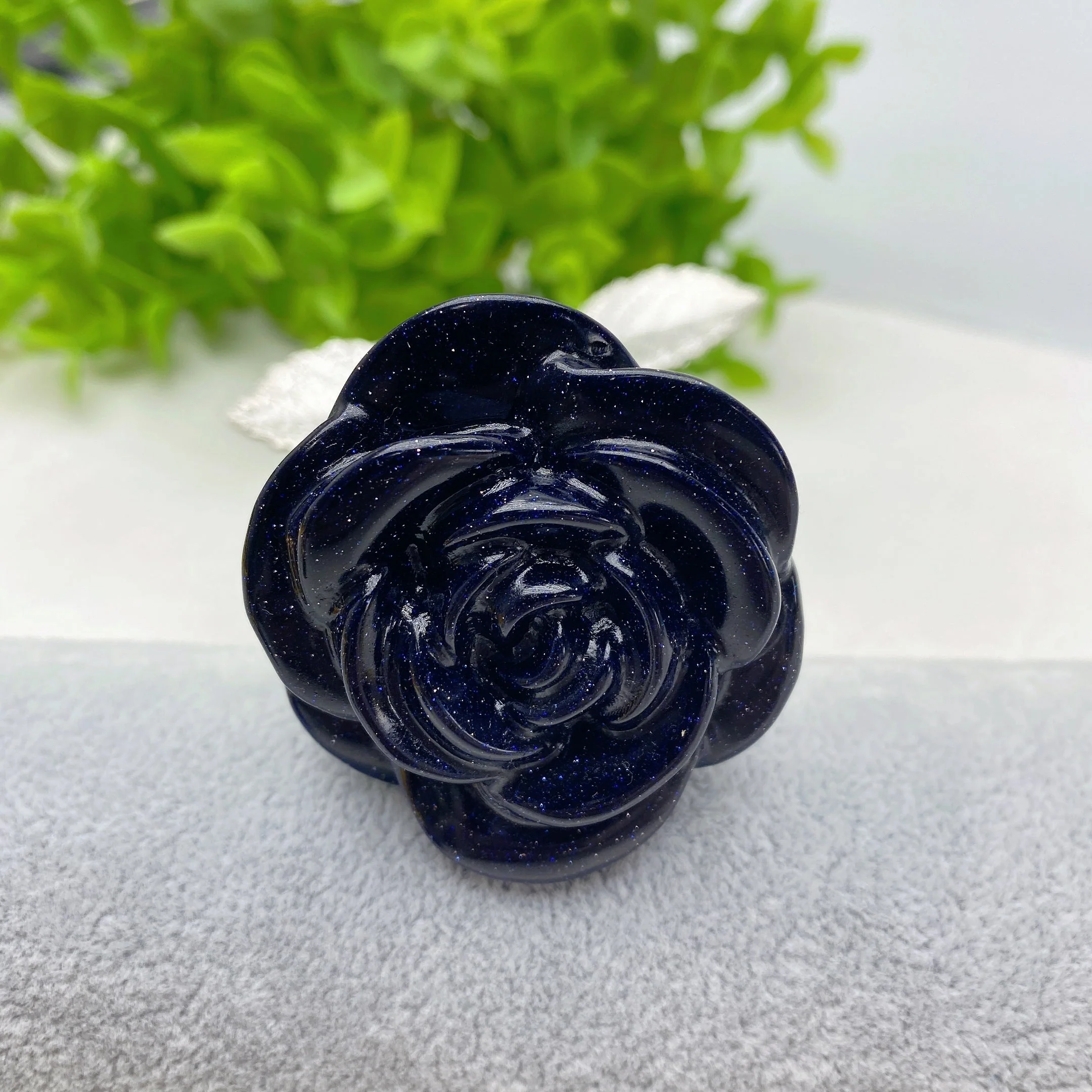9-inch Mixed Crystal Rose Figurine for Healing Energy - Image 10
