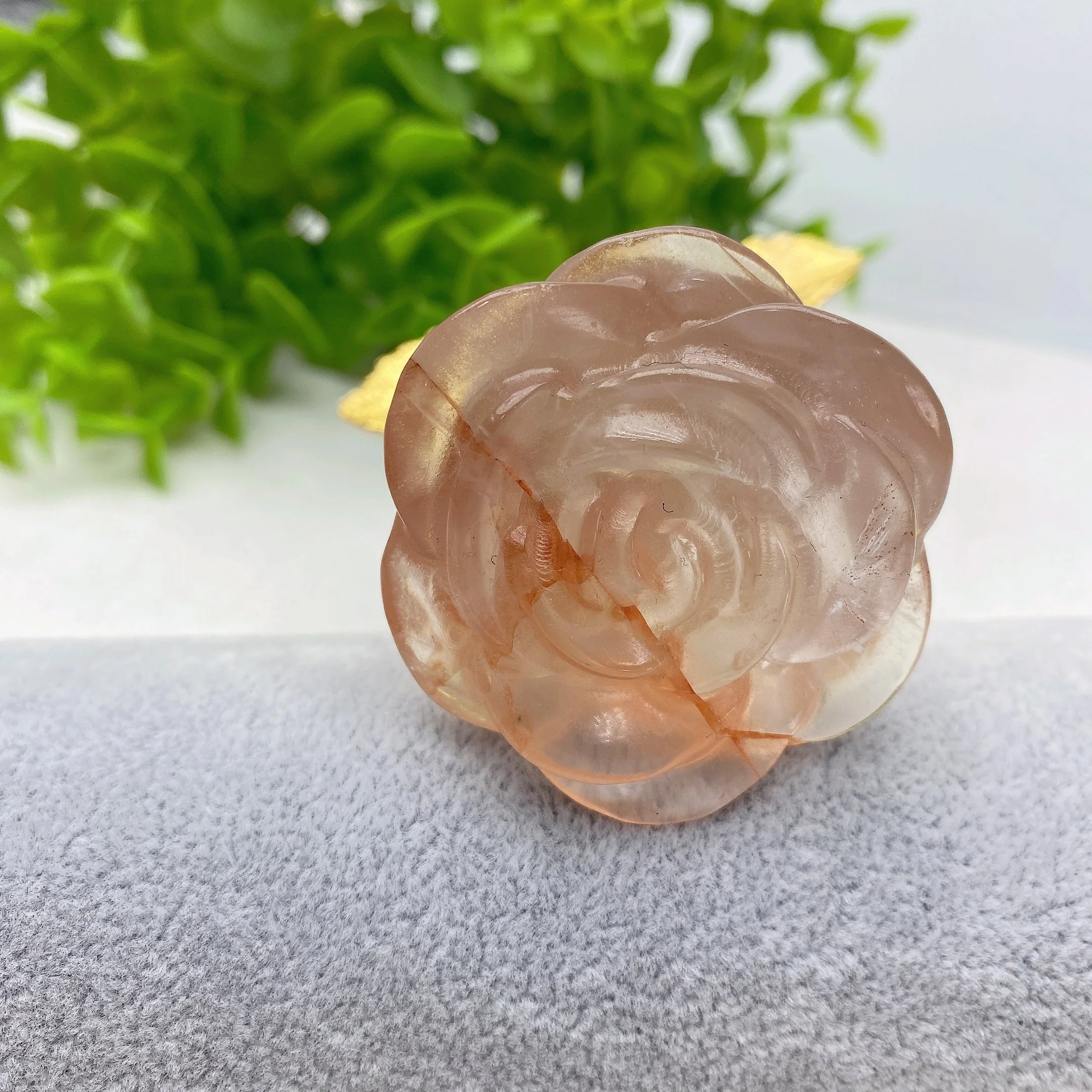 9-inch Mixed Crystal Rose Figurine for Healing Energy - Image 5