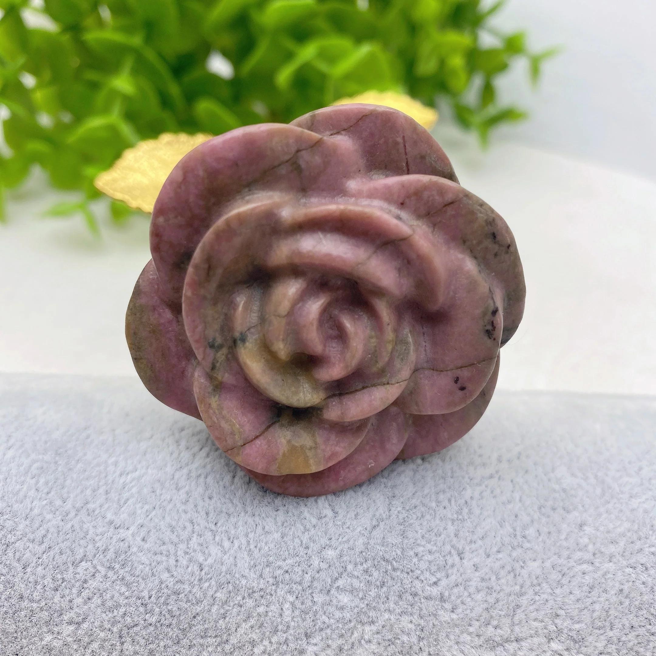 9-inch Mixed Crystal Rose Figurine for Healing Energy - Image 6