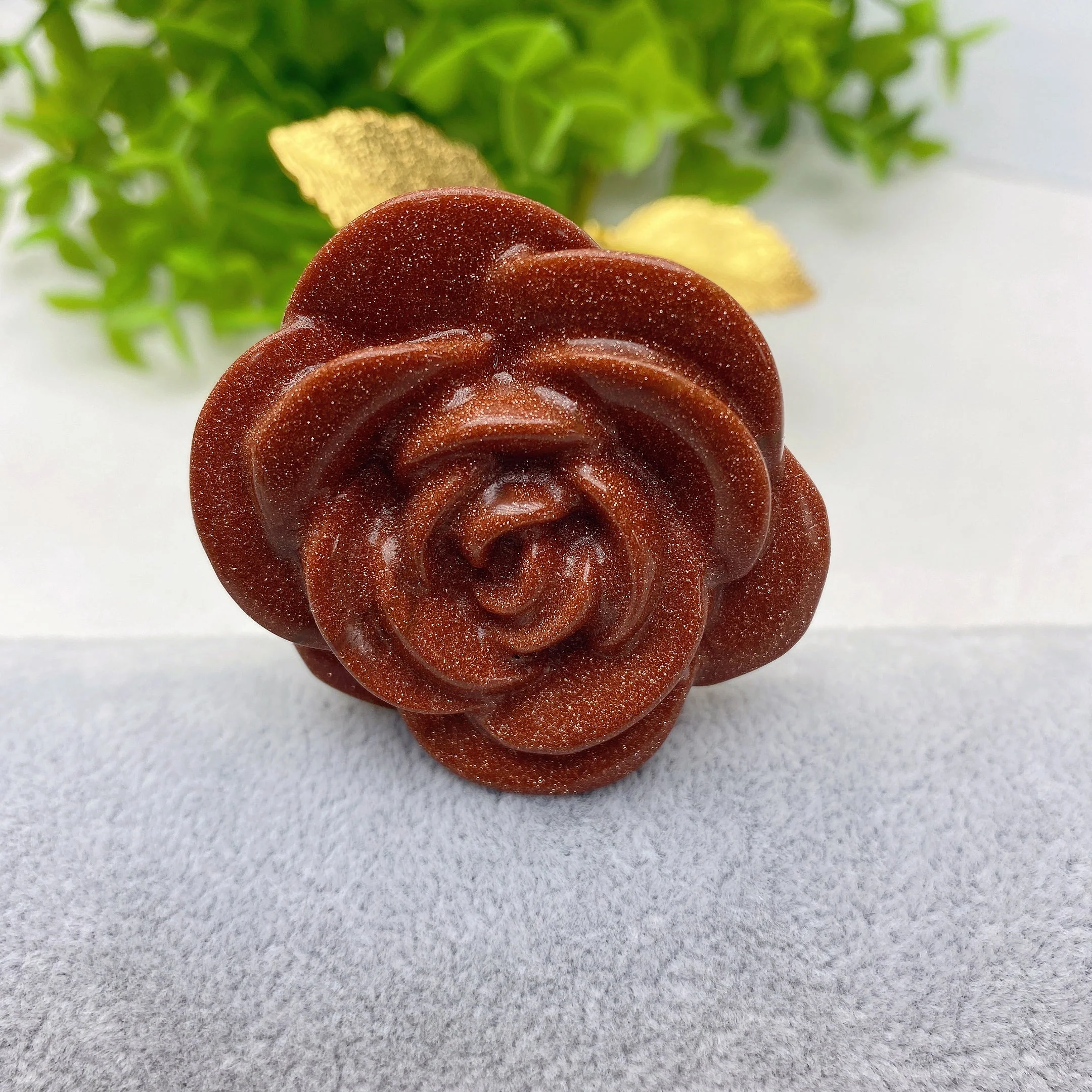 9-inch Mixed Crystal Rose Figurine for Healing Energy - Image 7