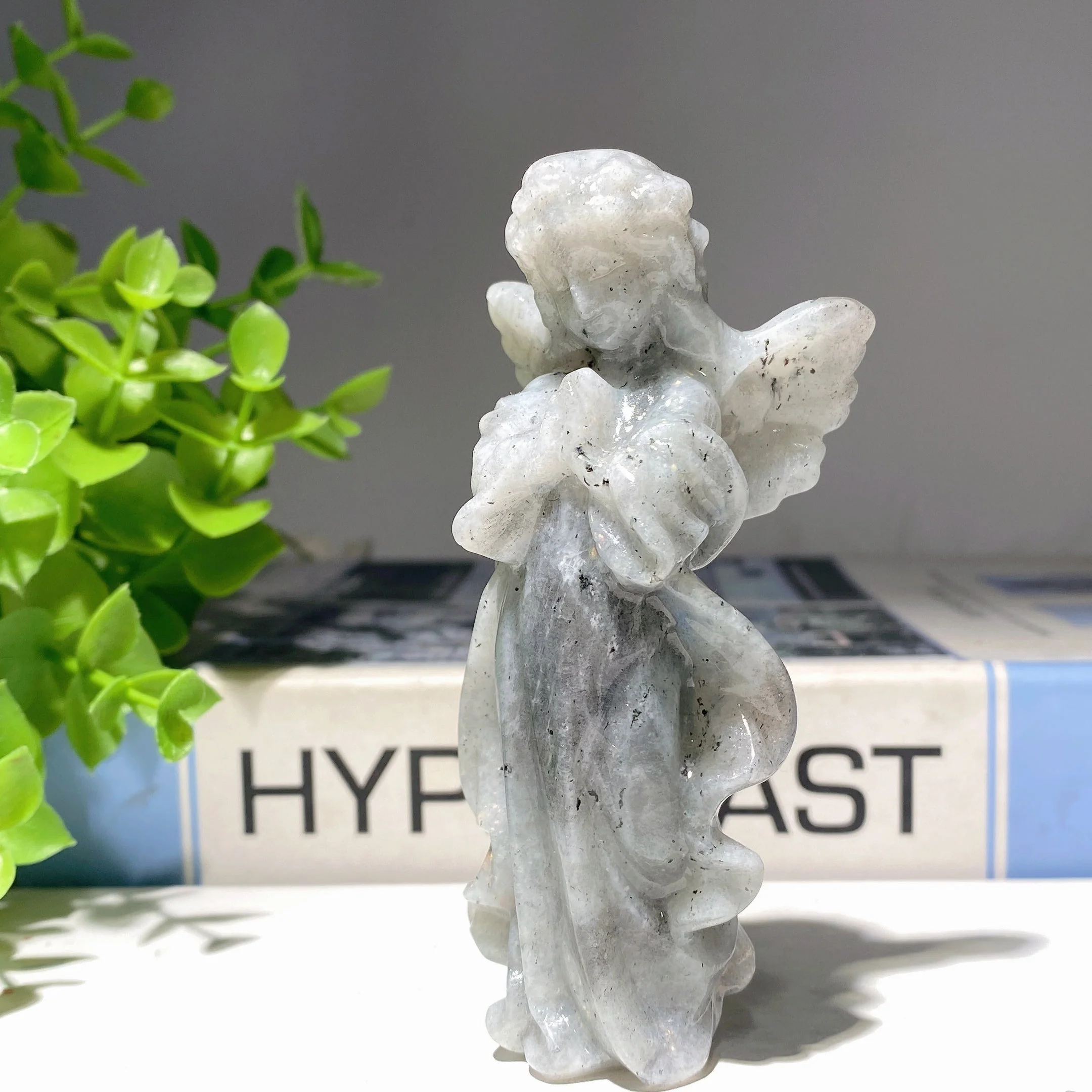 3.9 Inch Mixed Crystal Angel Fairy Figurines for Healing - Image 11