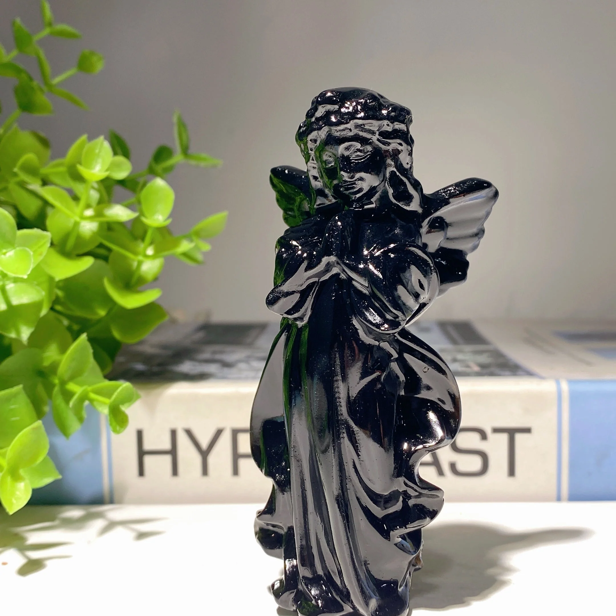 3.9 Inch Mixed Crystal Angel Fairy Figurines for Healing - Image 3