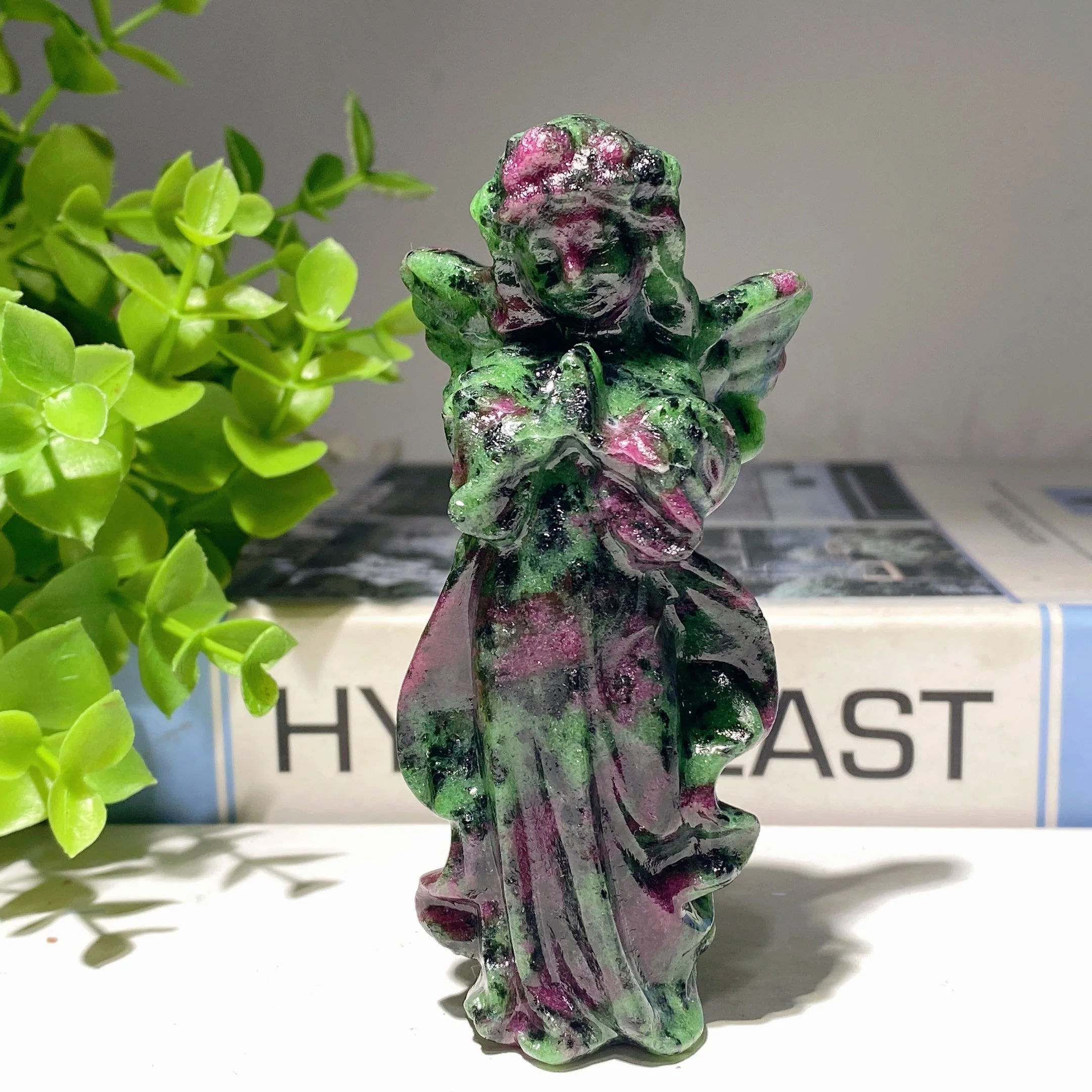 3.9 Inch Mixed Crystal Angel Fairy Figurines for Healing - Image 5