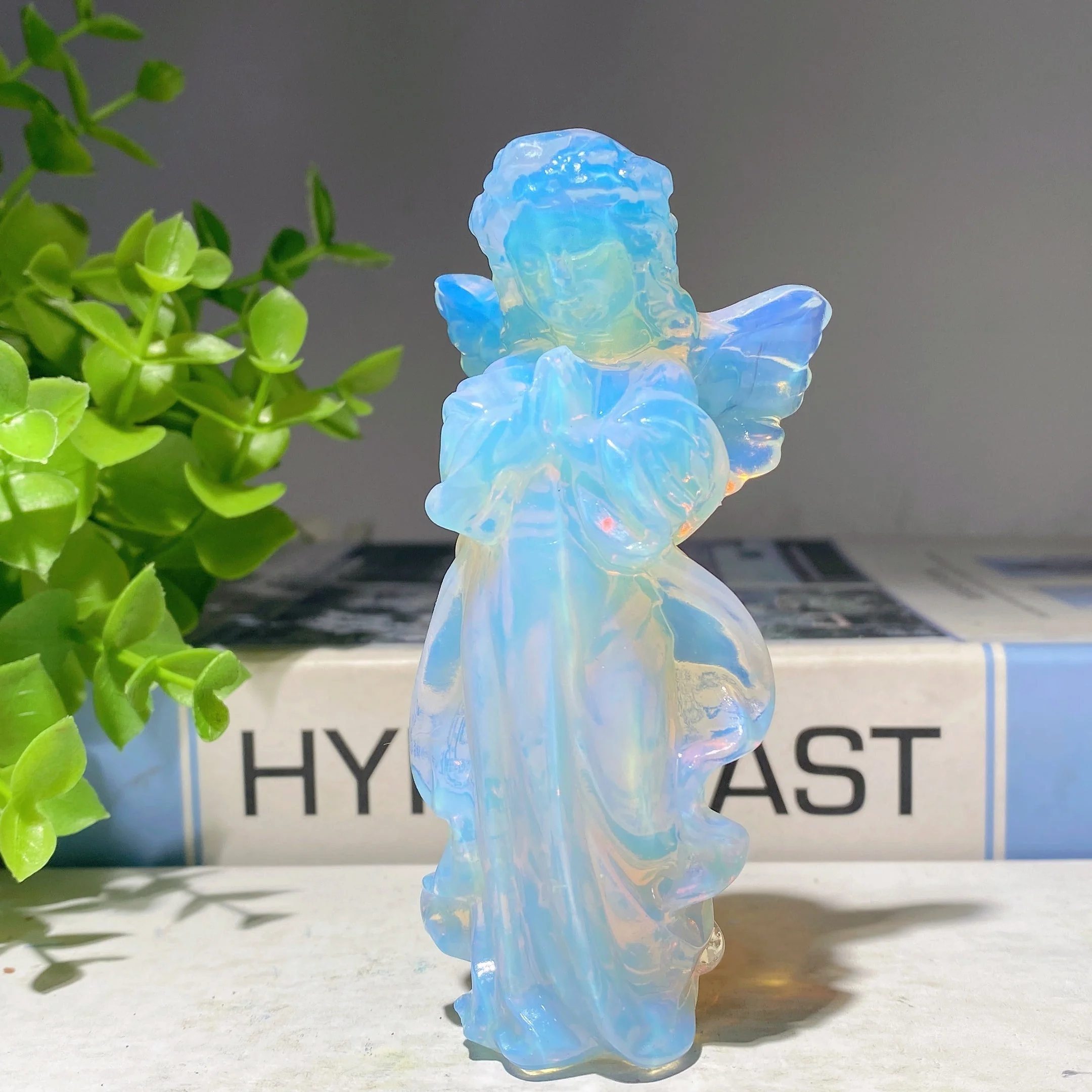 3.9 Inch Mixed Crystal Angel Fairy Figurines for Healing - Image 8
