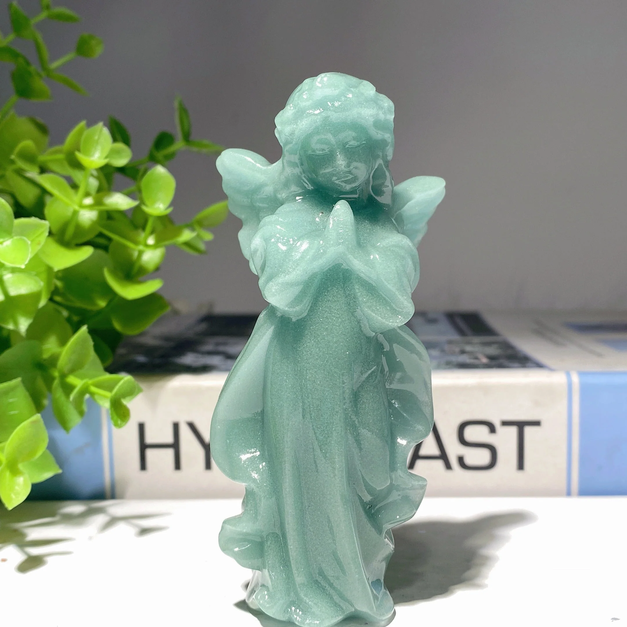 3.9 Inch Mixed Crystal Angel Fairy Figurines for Healing - Image 9