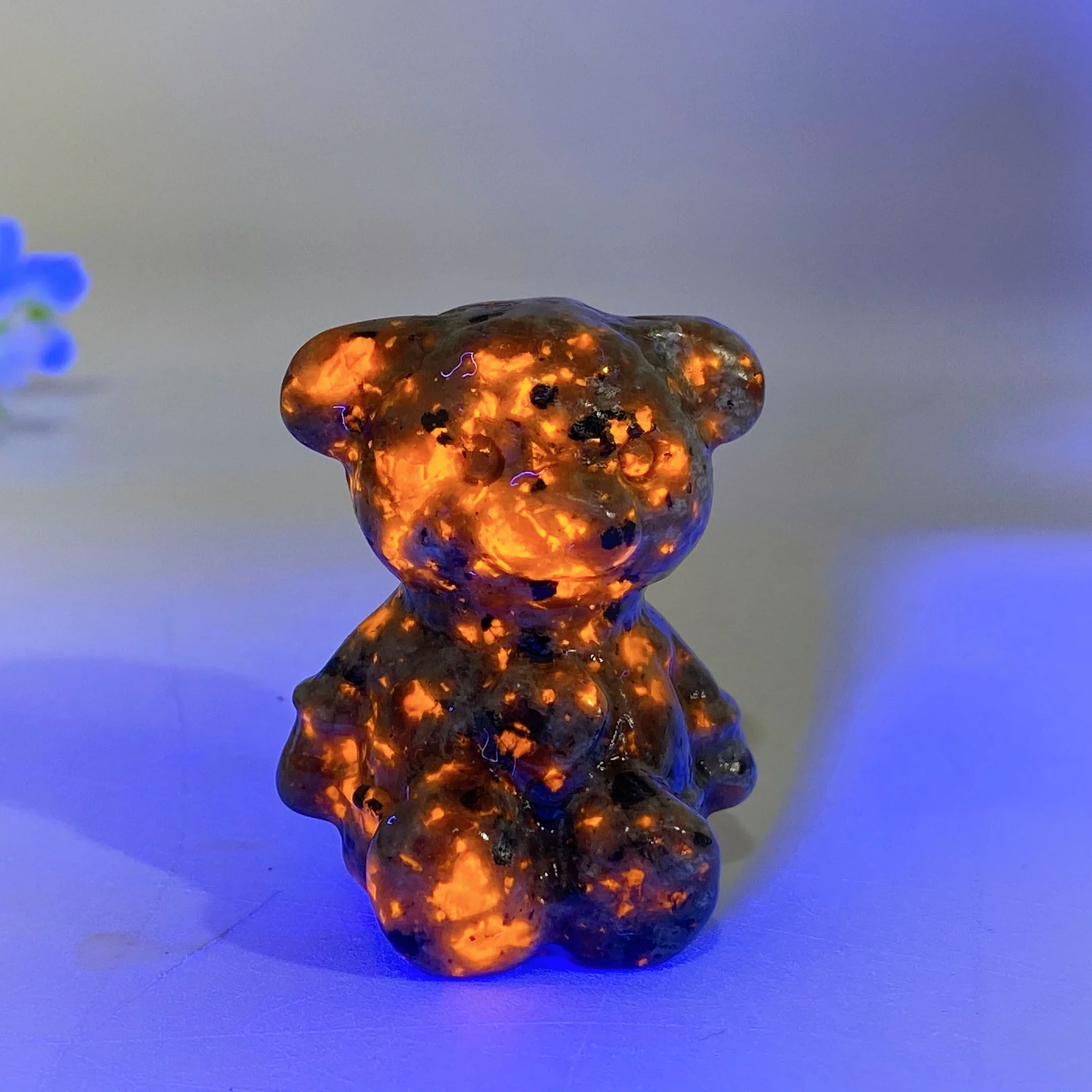 Mixed Crystal Bear Carvings 1.6" Healing Figurines - Image 5