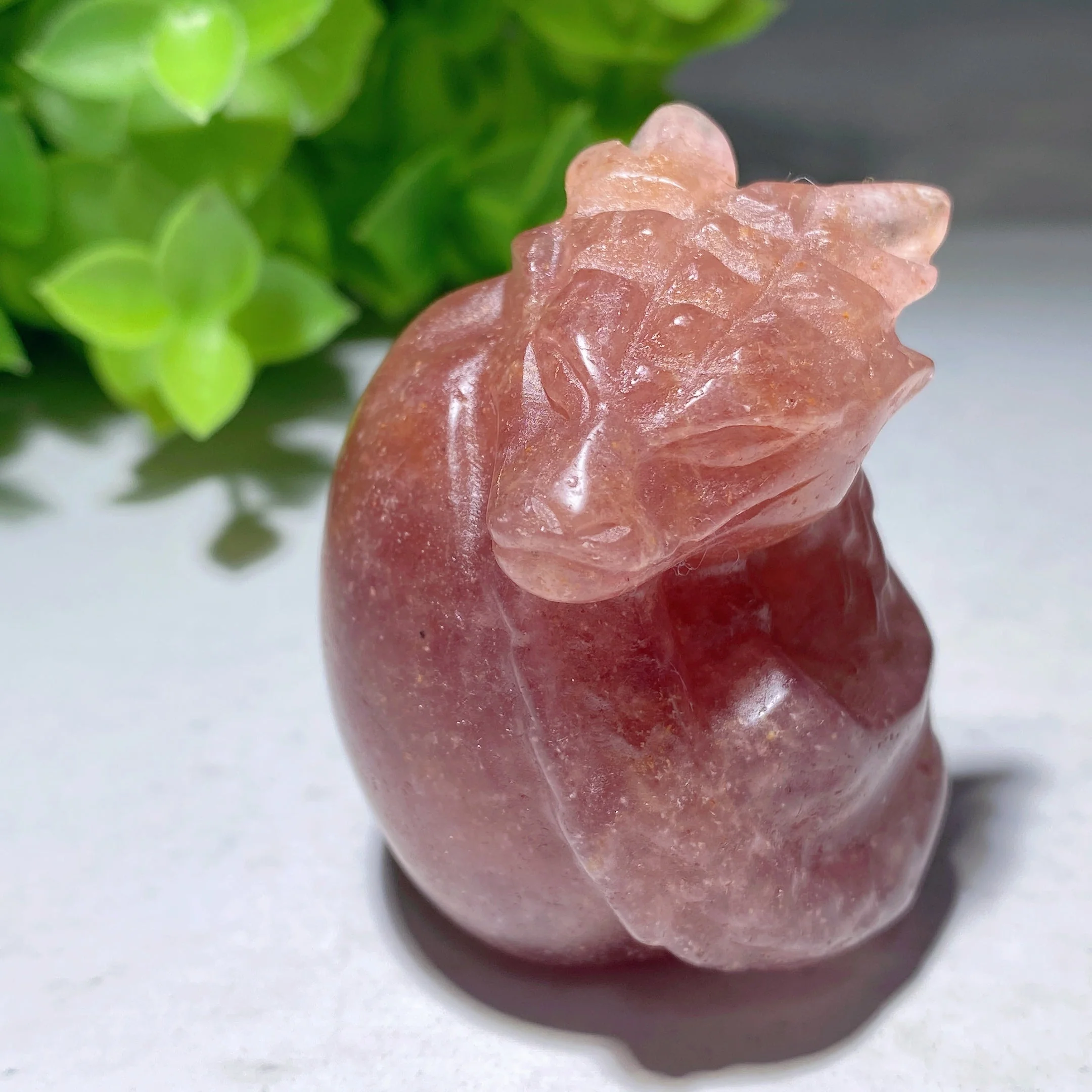 1.9 inch Mixed Crystal Dragon Egg Carving for Healing - Image 17