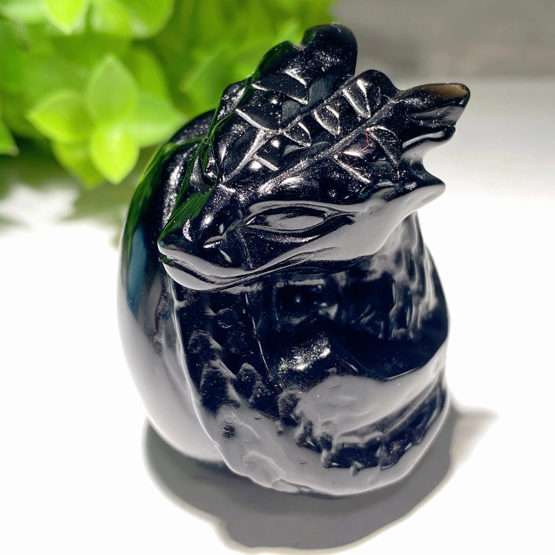 1.9 inch Mixed Crystal Dragon Egg Carving for Healing - Image 8