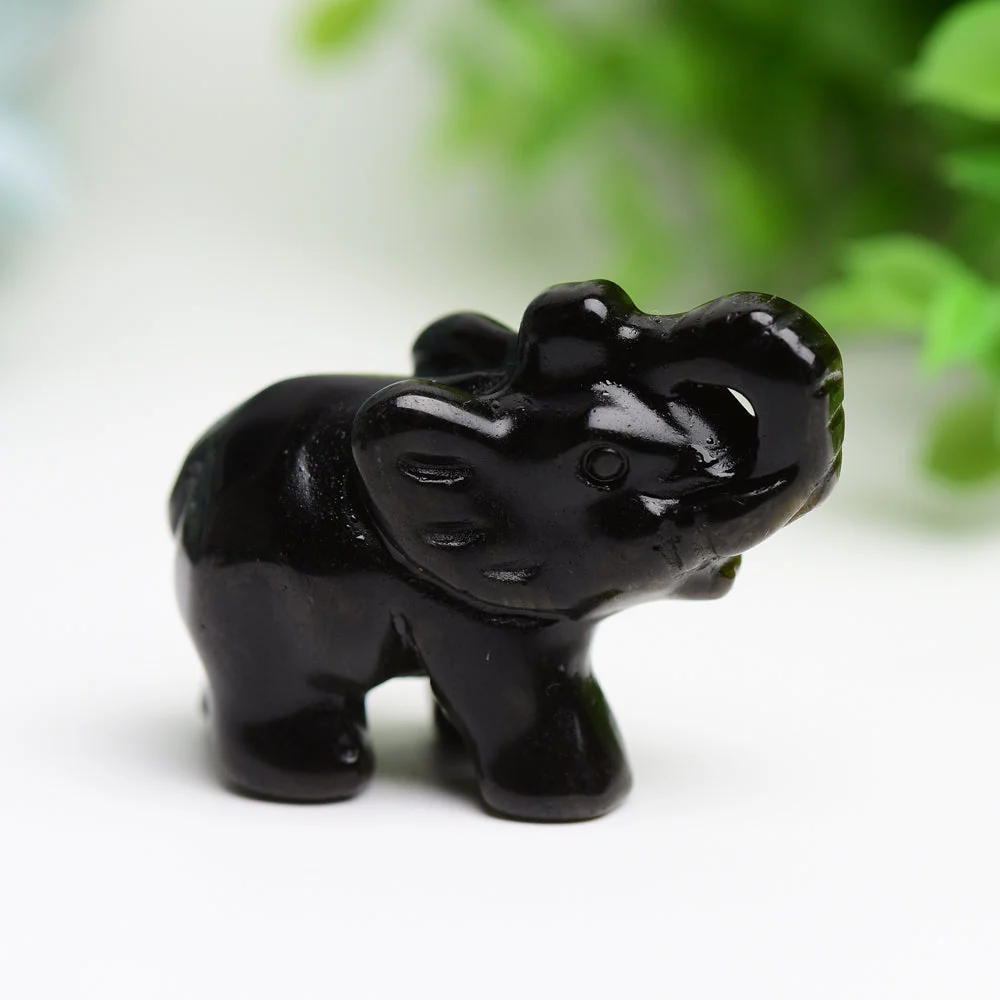 2 Inch Mixed Crystal Elephant Figurine for Healing & Luck - Image 21
