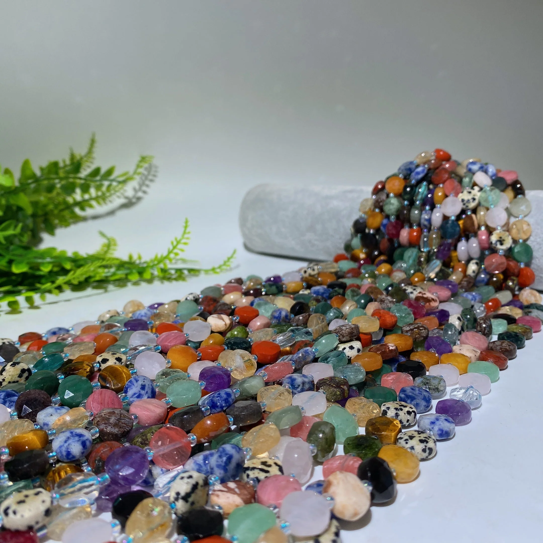 10mm Mixed Crystal Faceted Beads String 38cm for Jewelry Healing - Image 6