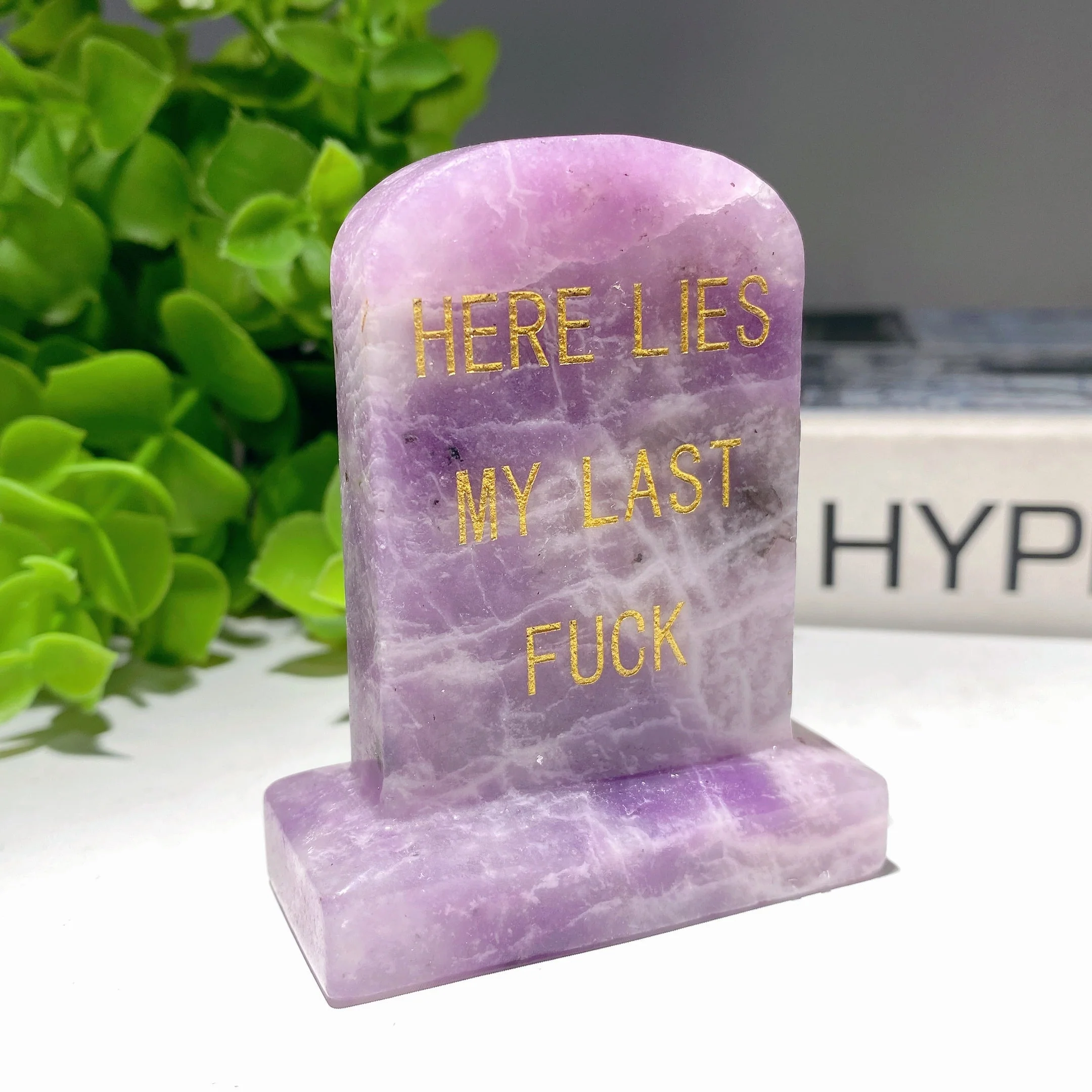 2.7 Inch Mixed Crystal Figurines with Gold Engraved Carvings - Image 5