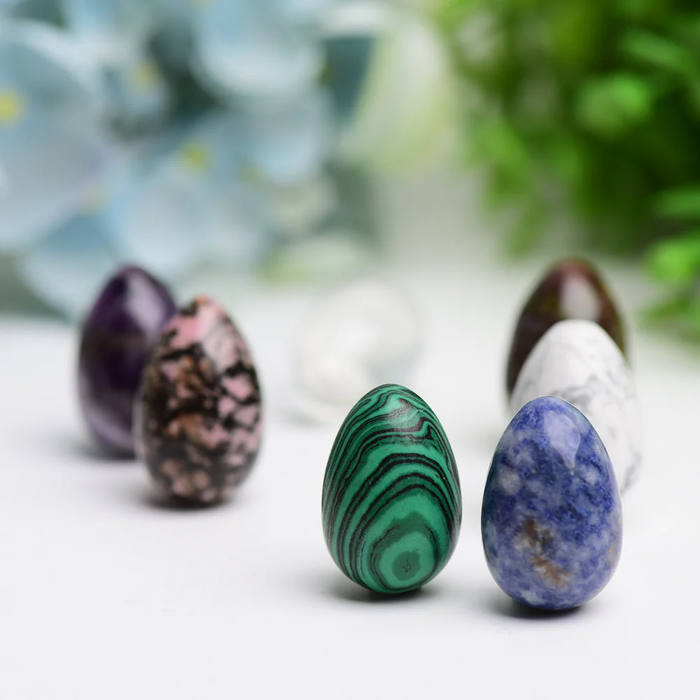 Mixed Crystal Mini Egg Carving 1.0 Inch Healing Stone - Image 4
