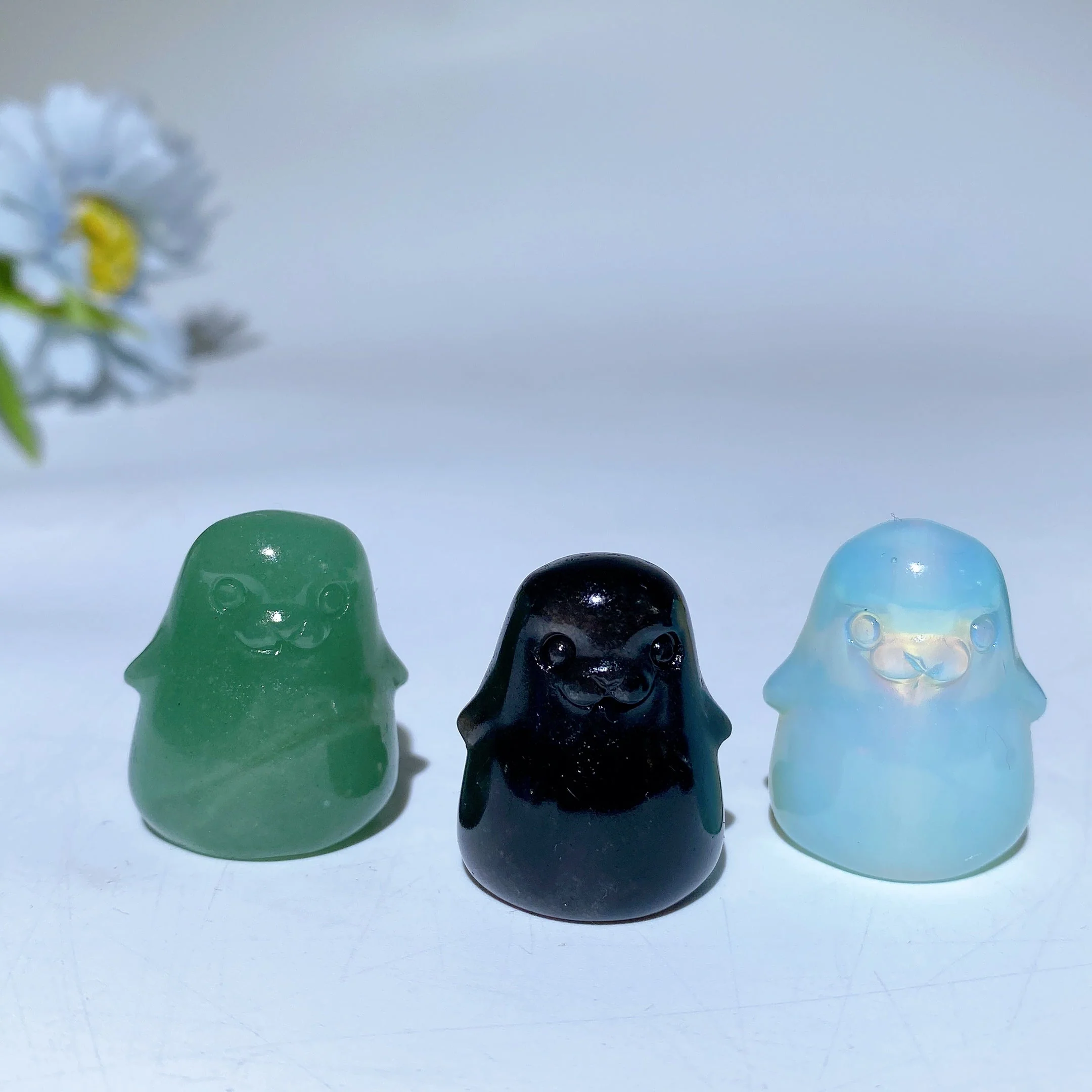 1.2 Inch Mixed Crystal Seal Figurine for Spiritual Healing - Image 4