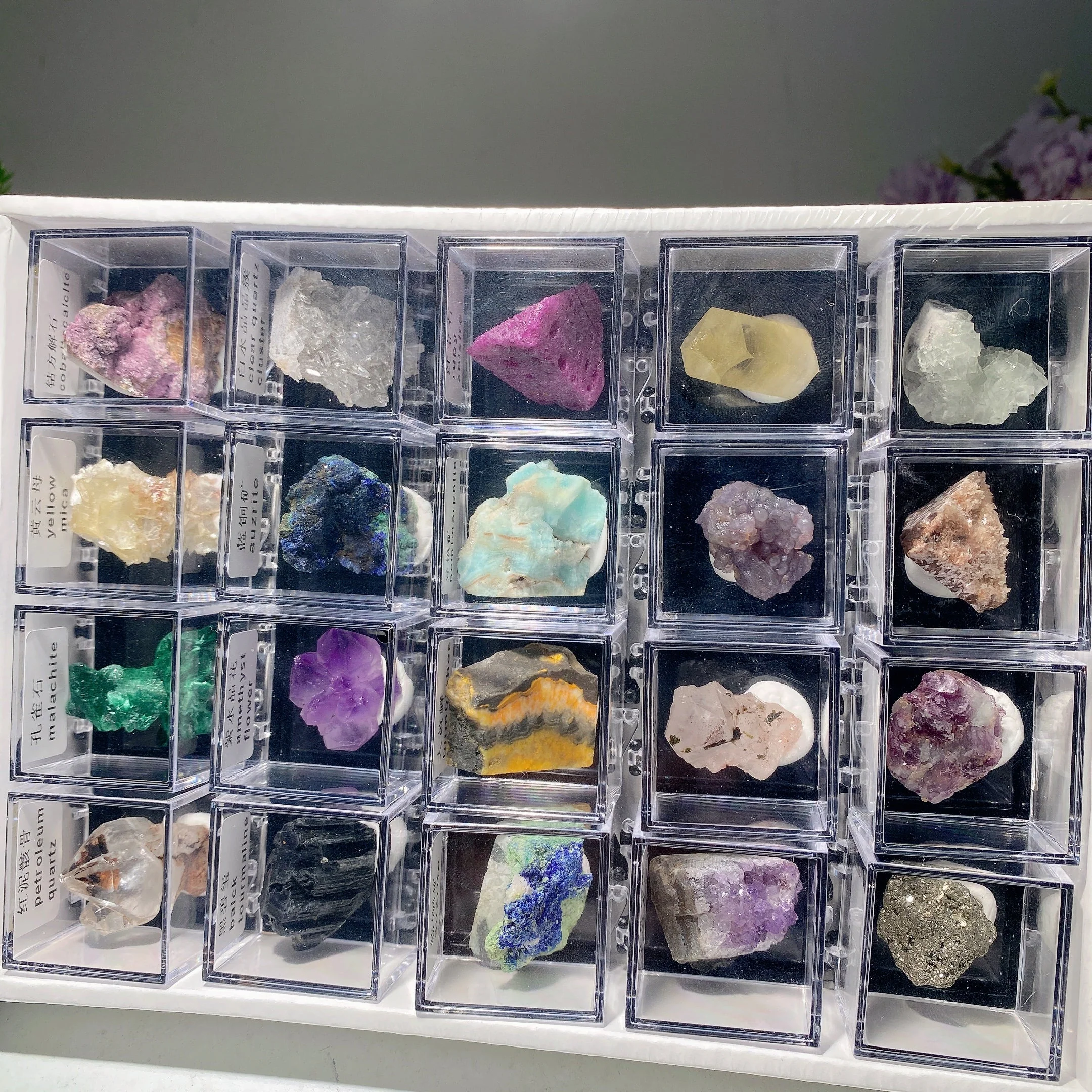 Mixed Crystal Specimen Display Box 530g Collection Set - Image 2