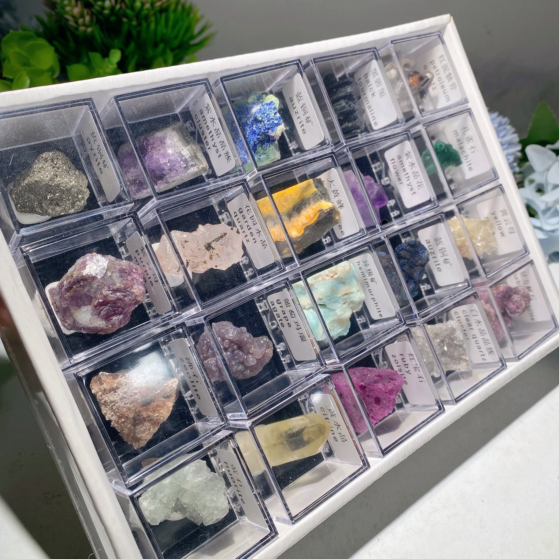 Mixed Crystal Specimen Display Box 530g Collection Set - Image 3