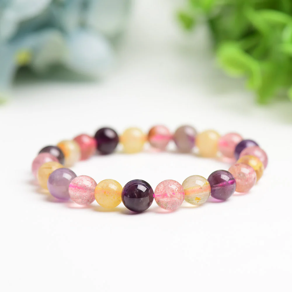 Mixed Crystal Spiritual Healing Bracelet for Energy & Protection - Image 25