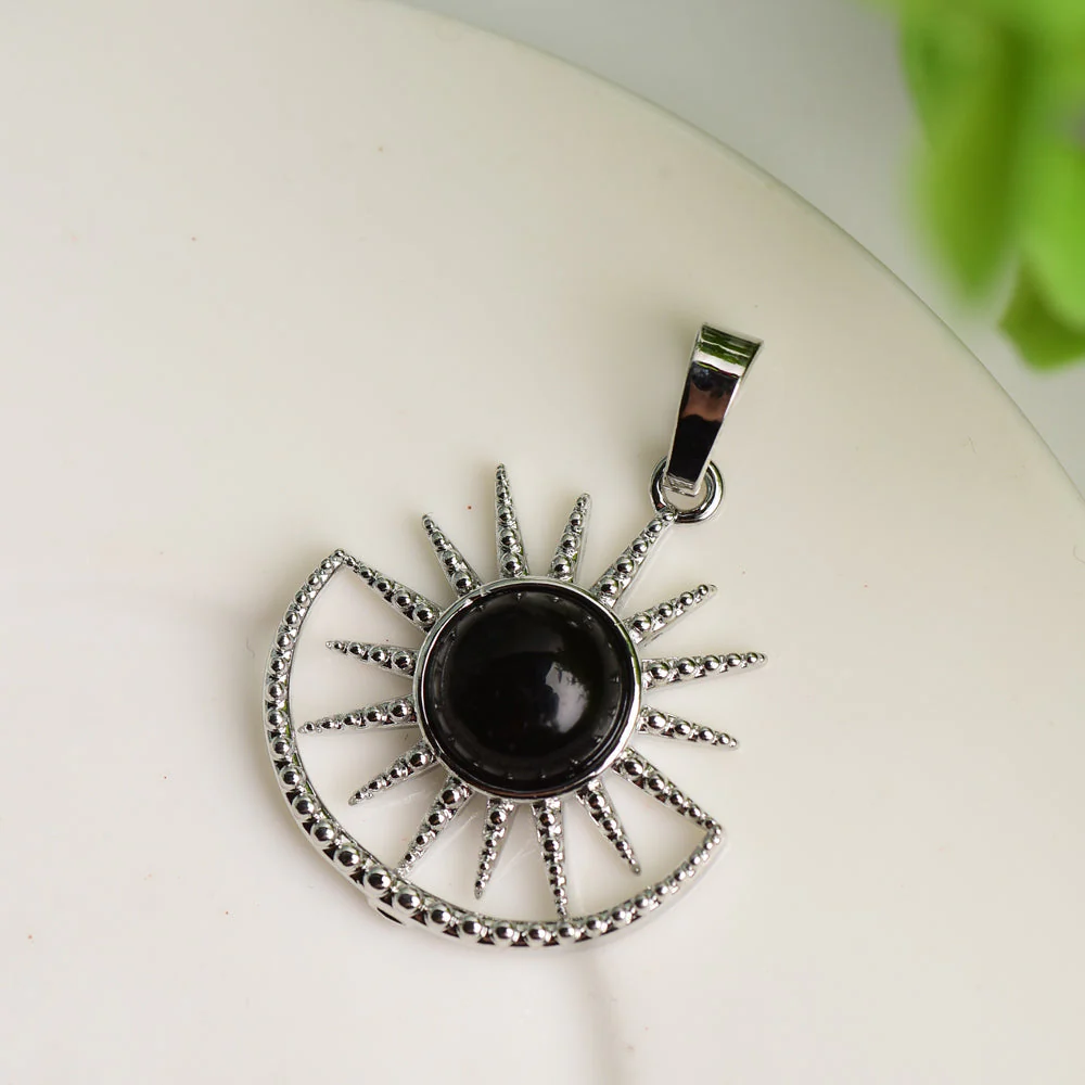 Mixed Crystal Sun Shape Spiritual Pendant 2.5cm Healing - Image 10