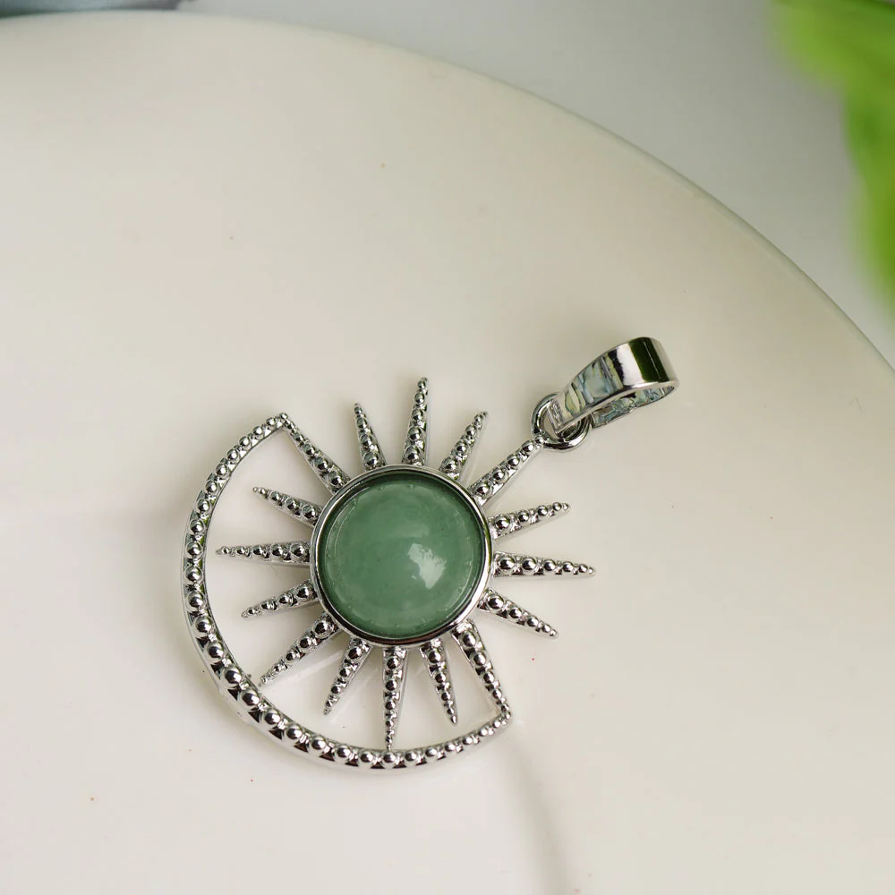 Mixed Crystal Sun Shape Spiritual Pendant 2.5cm Healing - Image 14