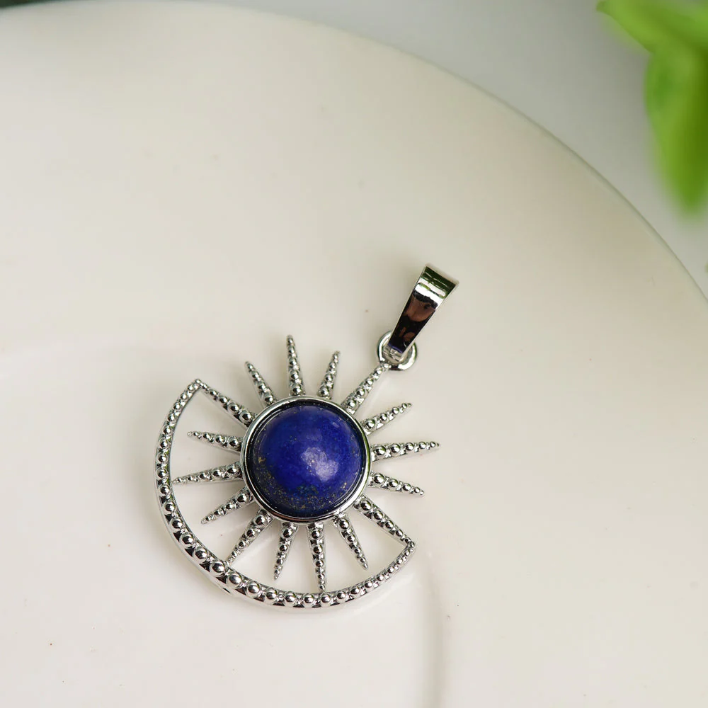 Mixed Crystal Sun Shape Spiritual Pendant 2.5cm Healing - Image 16