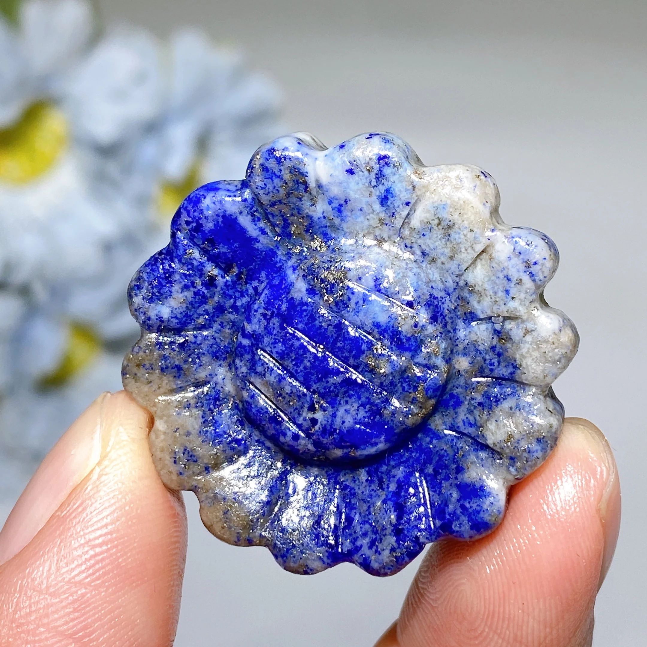 1.3-1.5 inch Mixed Crystal Sunflower Carving Crystal Figurines - Image 14