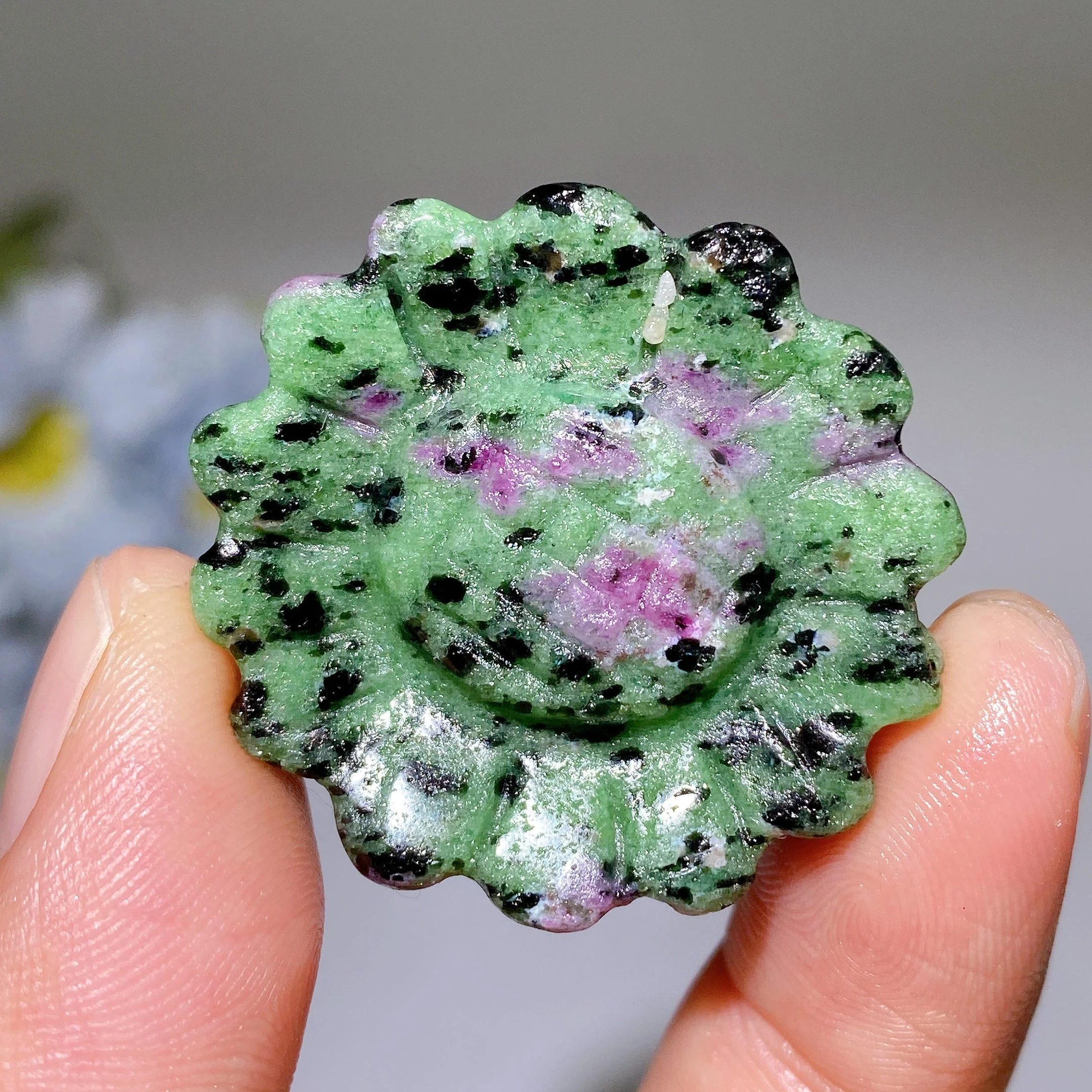 1.3-1.5 inch Mixed Crystal Sunflower Carving Crystal Figurines - Image 16