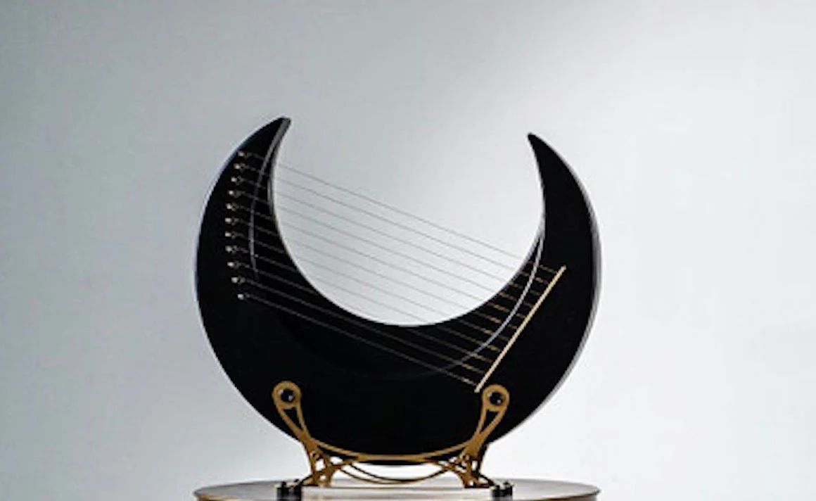 Moon Lyre Harp Instrument for Beginners - 8/11/15 Strings - Image 14