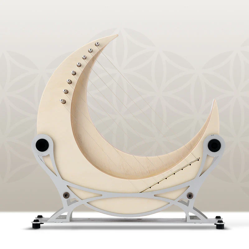 Moon Lyre Harp Instrument for Beginners - 8/11/15 Strings - Image 6