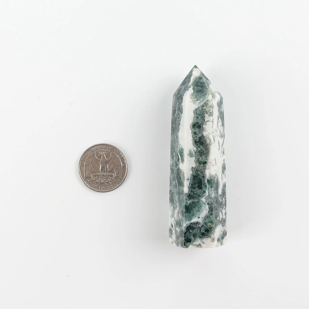 Set of 3 Moss Agate Crystal Towers for Healing & Energy - Image 4