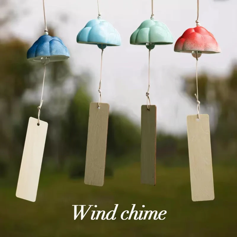 Ceramic Mountain Wind Chime Ornament for Home Decor - Image 2