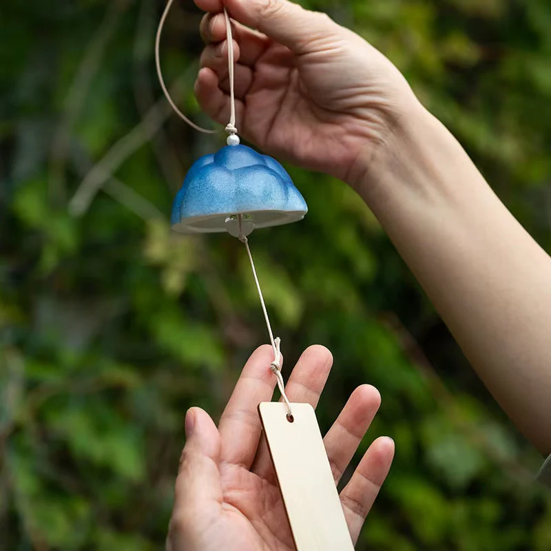 Ceramic Mountain Wind Chime Ornament for Home Decor - Image 5
