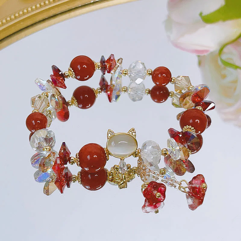 Multi Crystal Cat Balance Bracelet - Image 14
