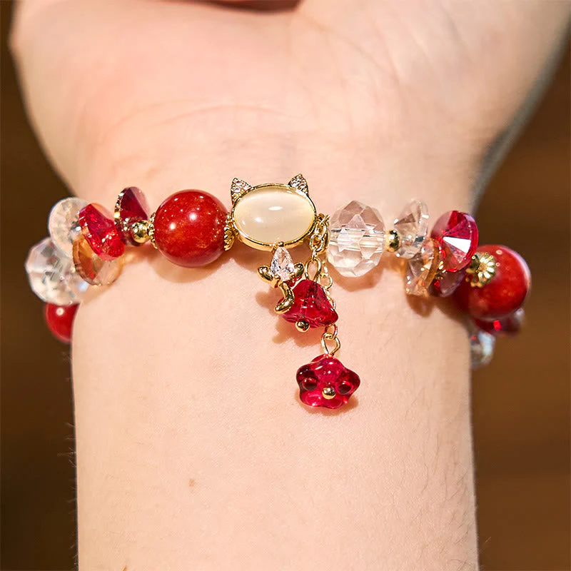 Multi Crystal Cat Balance Bracelet - Image 16