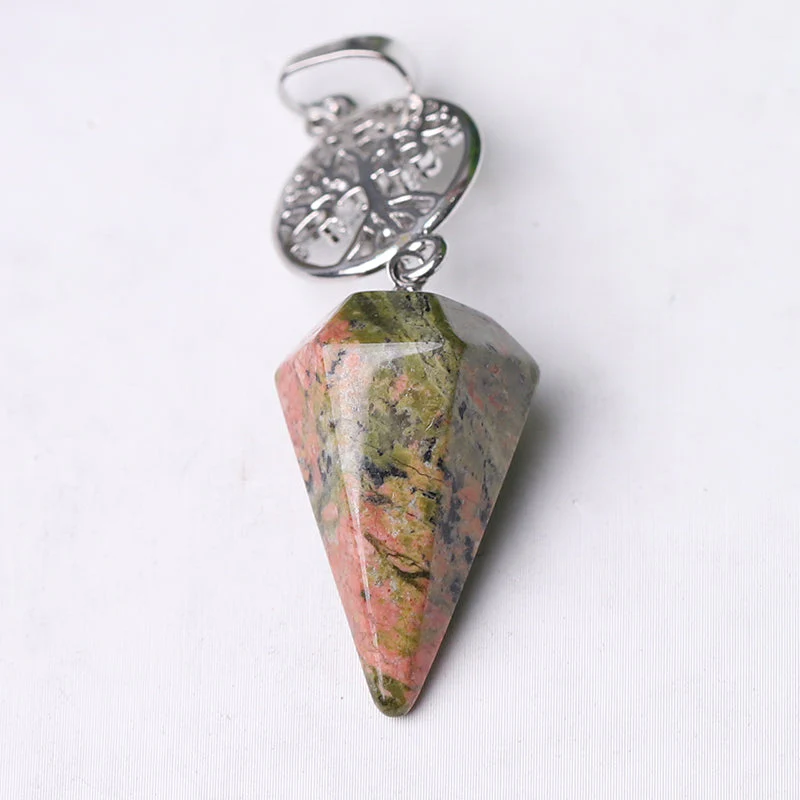 2.2" Multi-Stone Arrowhead Pendant for Spiritual Energy - Image 15