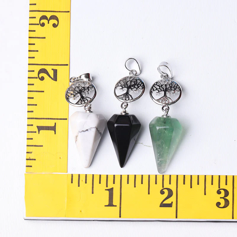 2.2" Multi-Stone Arrowhead Pendant for Spiritual Energy - Image 17