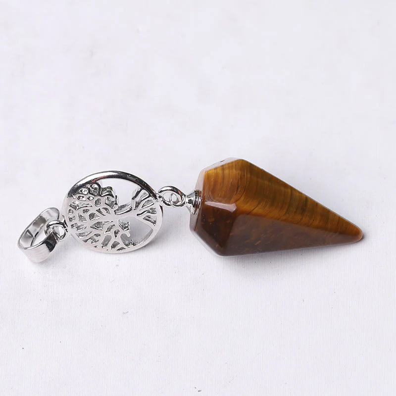 2.2" Multi-Stone Arrowhead Pendant for Spiritual Energy - Image 4