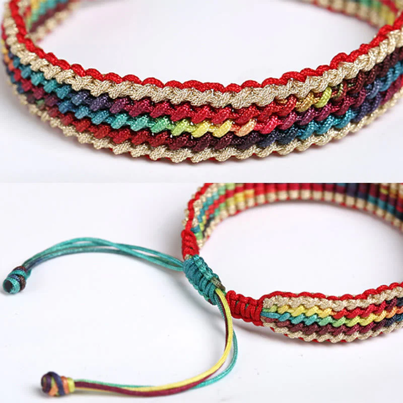 Handmade Multicolored Red String Bracelet for Protection & Luck - Image 8