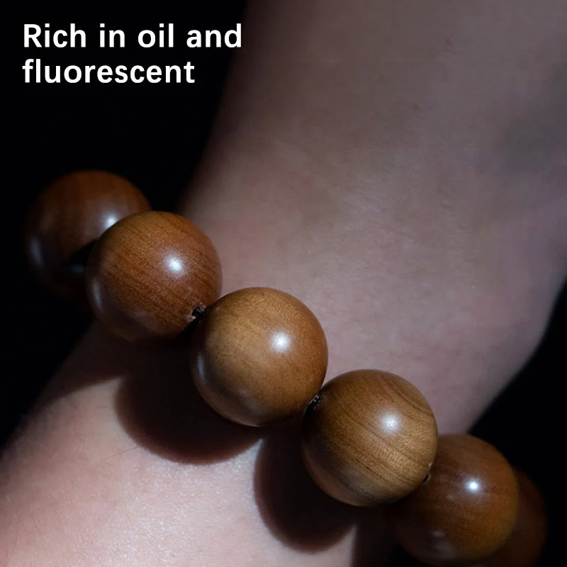 8mm Mysore Sandalwood Wood Mala Bracelet for Meditation - Image 10